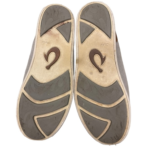 OLUKAI Manoa Canvas Sneaker Mens Size 13 /43 Gray - Picture 11 of 12